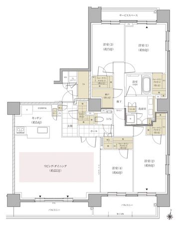 パークホームズ円山表参道フロント 間取図(平面図) パークホームズ円山表参道フロント 間取図(平面図)