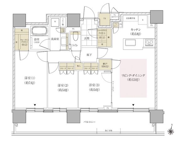 パークホームズ円山表参道フロント 間取図(平面図) パークホームズ円山表参道フロント 間取図(平面図)
