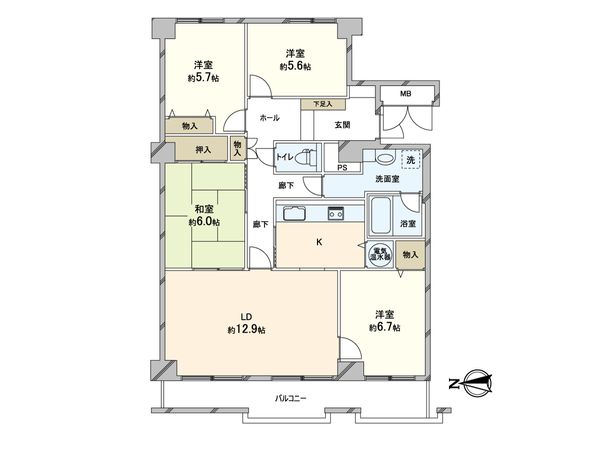 シーアイマンション円山 西棟 間取図(平面図) シーアイマンション円山 西棟 間取図(平面図)