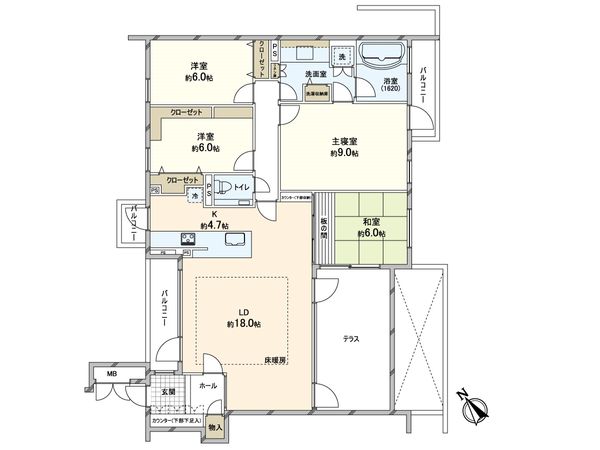 カルム宮の森ハウス 間取図(平面図) カルム宮の森ハウス 間取図(平面図)