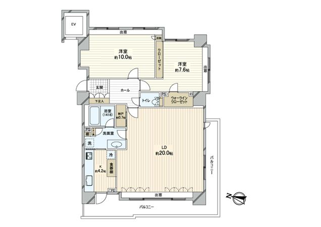ステイツ円山ブランシェ 間取図(平面図) ステイツ円山ブランシェ 間取図(平面図)