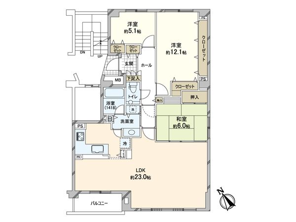 コート宮の森ロジュマン 間取図(平面図) コート宮の森ロジュマン 間取図(平面図)