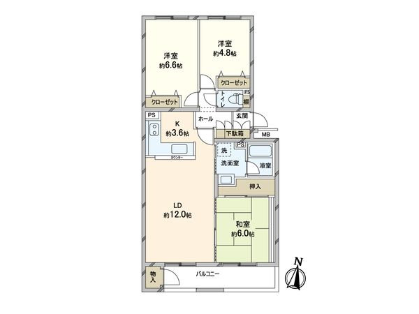 住友南円山ハウス 間取図(平面図) 間取図(平面図)