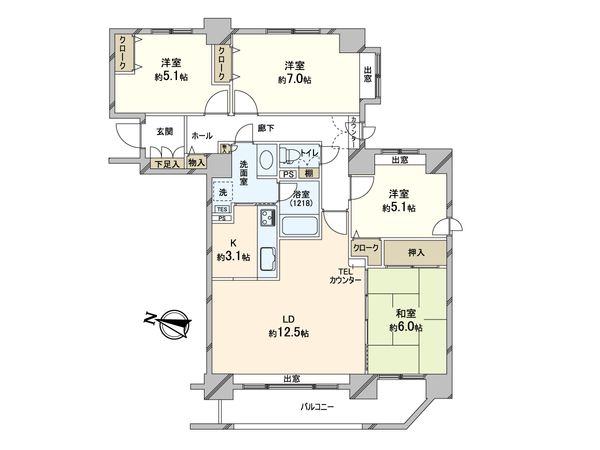 北円山パークホームズ 間取図(平面図) 間取図(平面図)