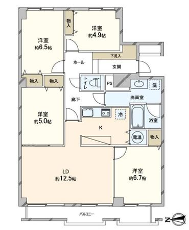 シーアイマンション円山 西棟 間取図(平面図) シーアイマンション円山 西棟 間取図(平面図)