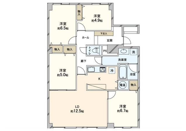 シーアイマンション円山 西棟 間取図(平面図)