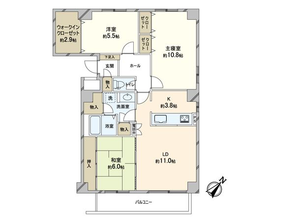ファミール宮の森 間取図(平面図)