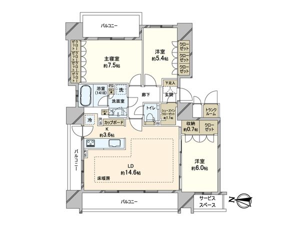 パークホームズ円山裏参道テラス 間取図(平面図) パークホームズ円山裏参道テラス 間取図(平面図)