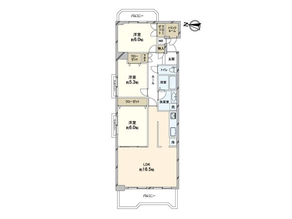 朝日プラザ円山公園 間取図(平面図) 朝日プラザ円山公園 間取図(平面図)