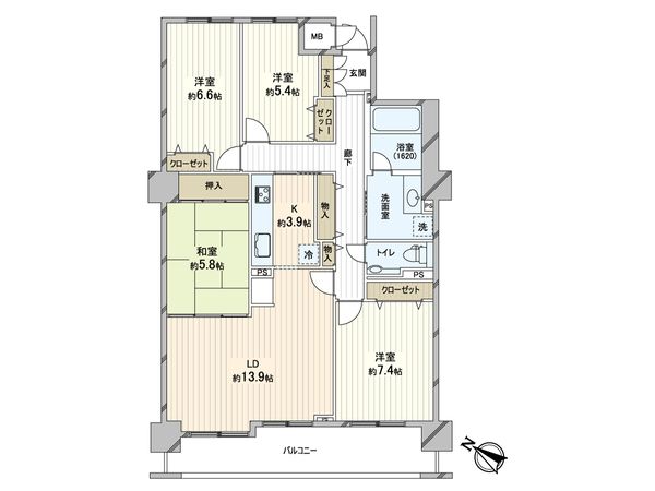 セザール旭ヶ丘 間取図(平面図) 間取図(平面図)
