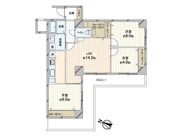 シャンボール円山北町第2 間取図(平面図) 間取図(平面図)