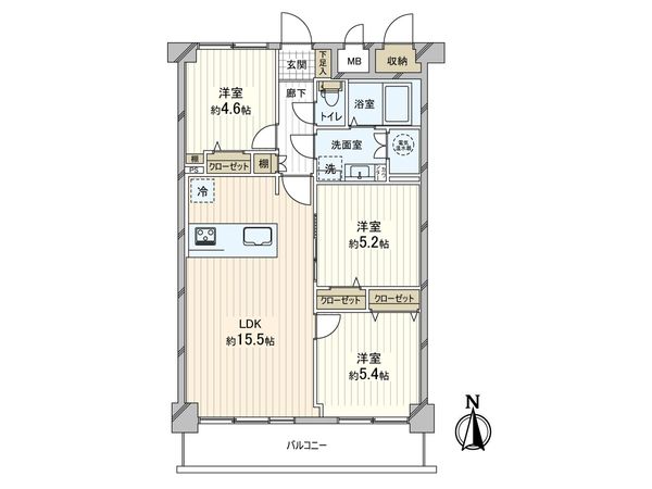 ライオンズマンション円山第2 間取図(平面図)