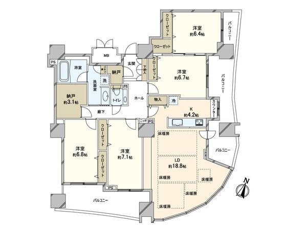 シティタワー円山神宮鳥居前 間取図(平面図) シティタワー円山神宮鳥居前 間取図(平面図)