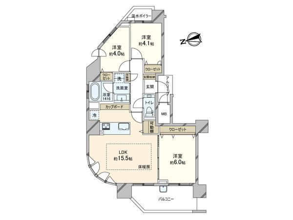 グランファーレ伏見グランシャリオ 間取図(平面図) グランファーレ伏見グランシャリオ 間取図(平面図)