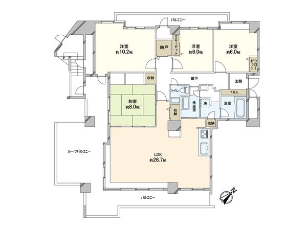 ラピスガーデン宮の森 間取図(平面図)