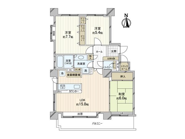 ダイアパレス大通西 間取図(平面図) ダイアパレス大通西 間取図(平面図)