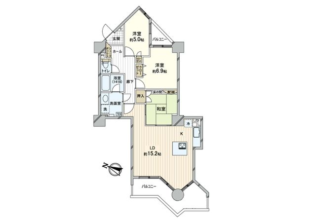 アルファレックス円山北5条通り 間取図(平面図) 間取図(平面図)