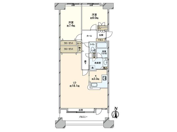 アルス円山 間取図(平面図) アルス円山 間取図(平面図)