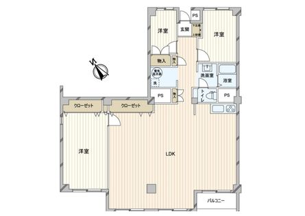 宮の森パレス 間取図(平面図)