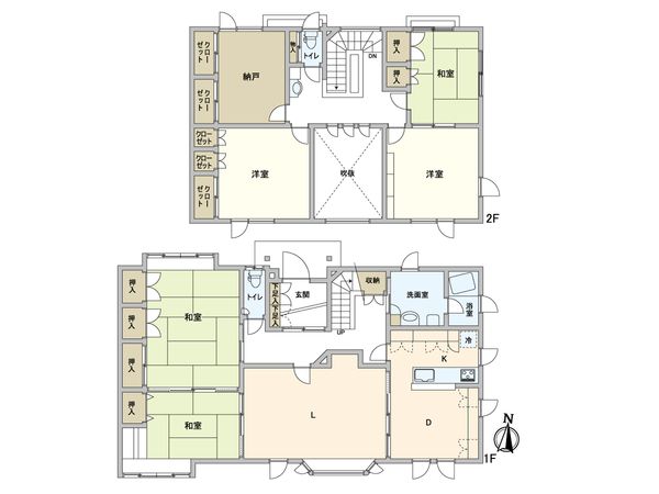 北13条東6丁目 戸建 間取図(平面図) 北13条東6丁目 戸建 間取図(平面図)