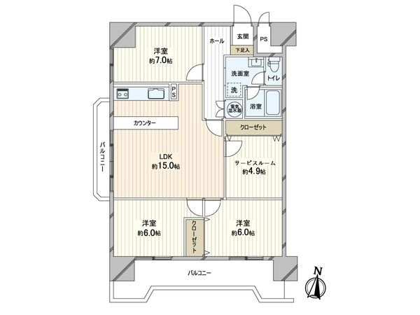 朝日プラザ偕楽園 間取図(平面図) 朝日プラザ偕楽園 間取図(平面図)