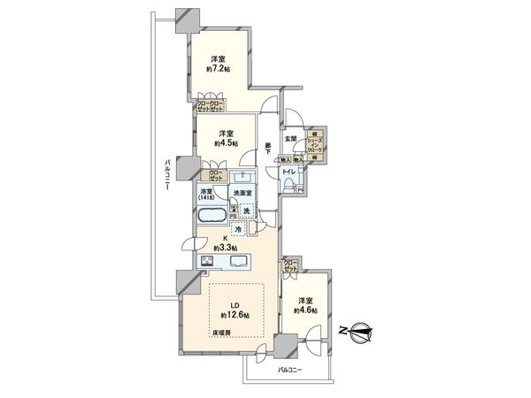 ザ・札幌タワーズ ウエストタワー 間取図(平面図) ザ・札幌タワーズ ウエストタワー 間取図(平面図)