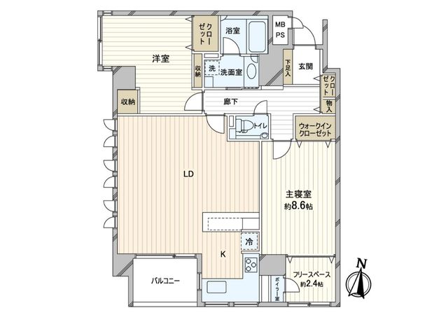 ラ・クラッセ札幌ステーションフロント2 間取図(平面図) ラ・クラッセ札幌ステーションフロント2 間取図(平面図)