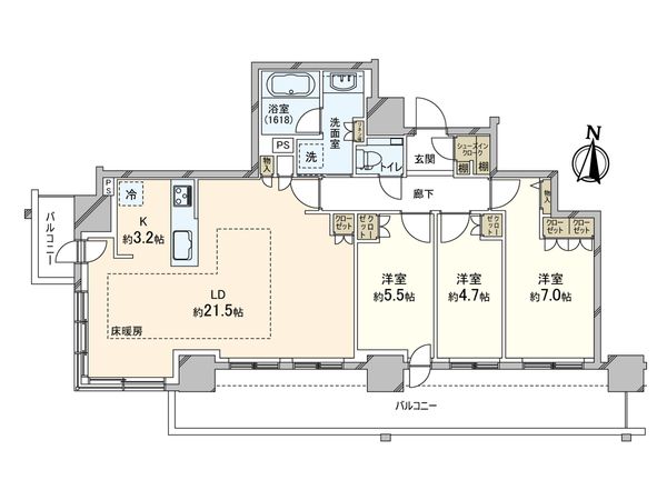 ザ・札幌タワーズ イーストタワー 間取図(平面図) ザ・札幌タワーズ イーストタワー 間取図(平面図)