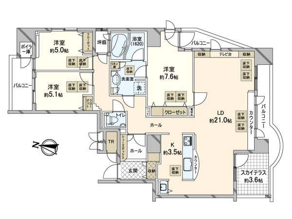 エスセーナ北7条ルネス 間取図(平面図) エスセーナ北7条ルネス 間取図(平面図)