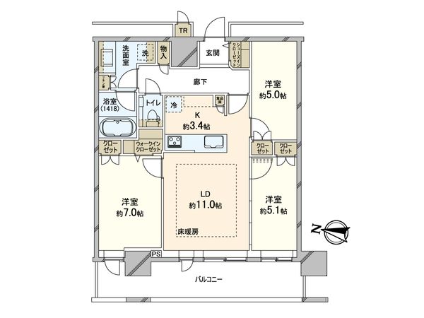 ONE札幌ステーションタワー 間取図(平面図)