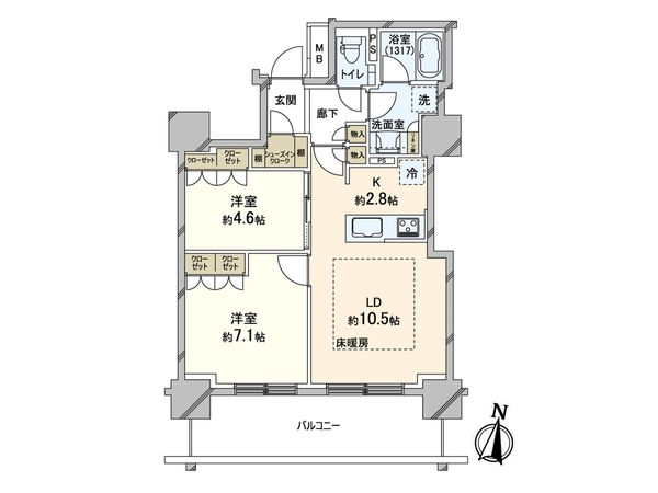 ザ・札幌タワーズ ウエストタワー 間取図(平面図) ザ・札幌タワーズ ウエストタワー 間取図(平面図)