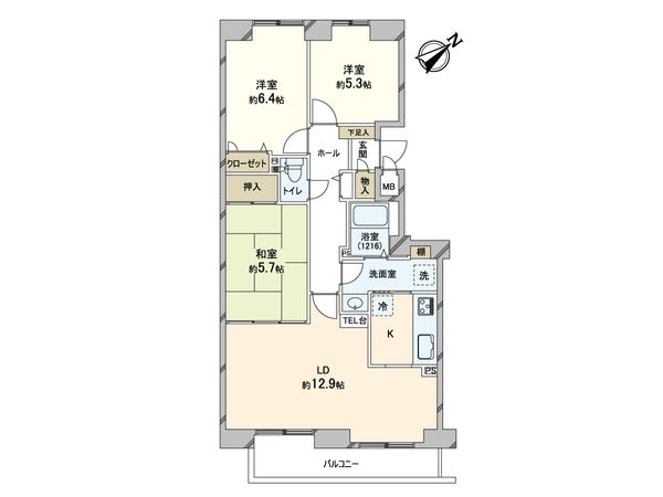 ピュアコート 間取図(平面図)