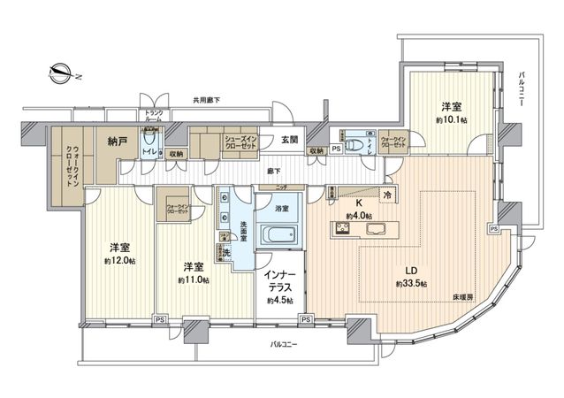 ONE札幌ステーションタワー 間取図(平面図) ONE札幌ステーションタワー 間取図(平面図)