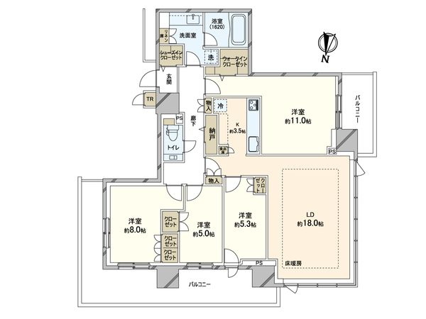 ONE札幌ステーションタワー 間取図(平面図) ONE札幌ステーションタワー 間取図(平面図)