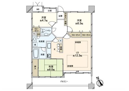 間取図(平面図) 間取図(平面図)