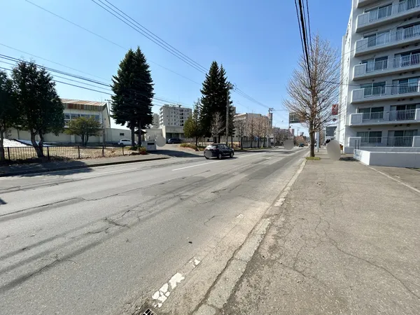 南西側前面道路（幅員　約２０．０ｍ）