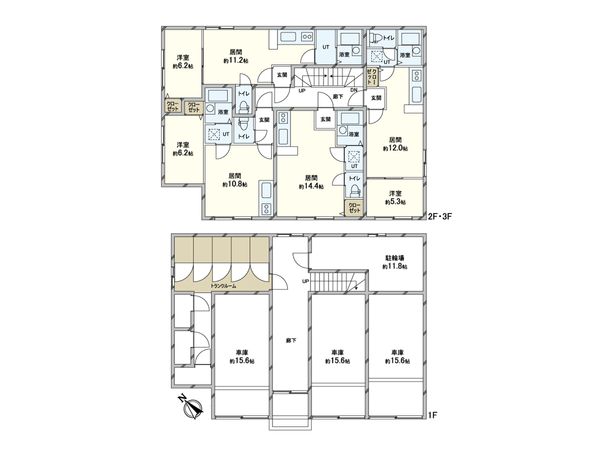 パセリーナ南郷 間取図(平面図) 間取図(平面図)
