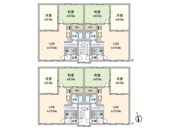 西岡2条4丁目 AP 間取図(平面図) 西岡2条4丁目 AP 間取図(平面図)