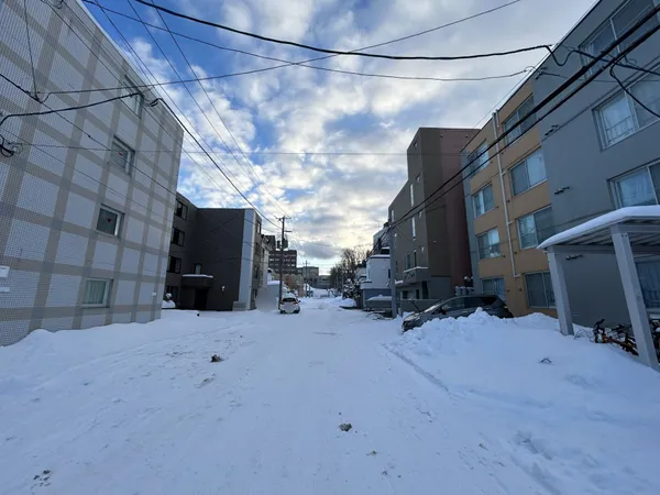 南東側前面道路（幅員　約１２．０ｍ）
