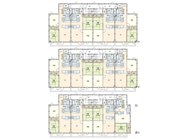 シャレード藤I棟 間取図(平面図) シャレード藤I棟 間取図(平面図)