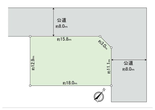 黄金北3丁目 戸建 区画図 区画図