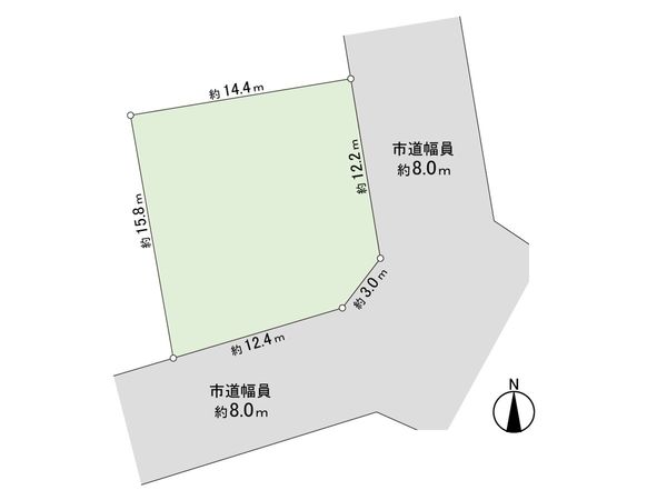 厚別東4条7丁目 土地 区画図 区画図