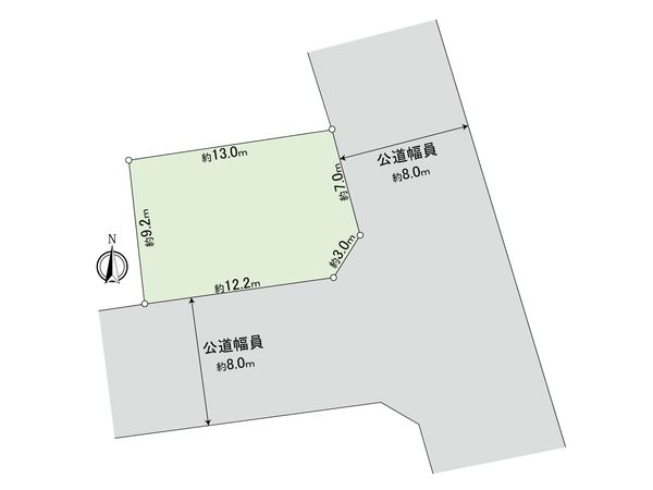 厚別東4条5丁目 土地 A区画 区画図 区画図