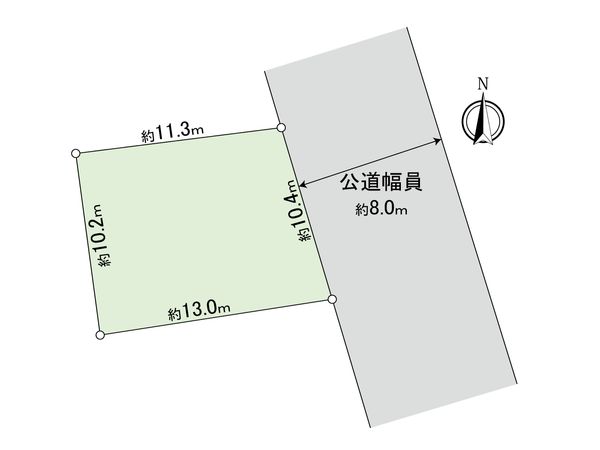 厚別東4条5丁目 土地 B区画 区画図 区画図