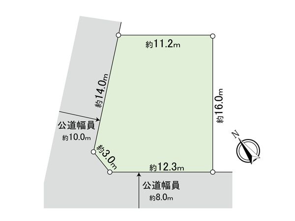 元江別本町 土地 区画図 元江別本町 土地 区画図