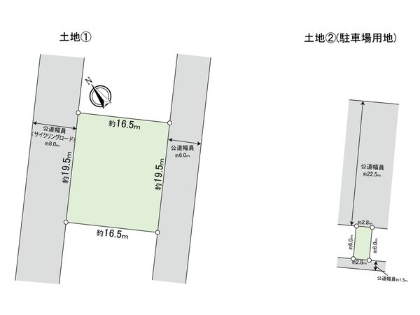 松葉町3丁目 土地 区画図 松葉町3丁目 土地 区画図