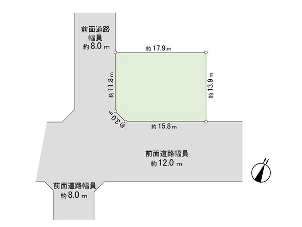 厚別西4条3丁目 土地 区画図 厚別西4条3丁目 土地 区画図