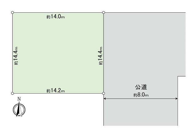 厚別東4条7丁目 土地 区画図 厚別東4条7丁目 土地 区画図
