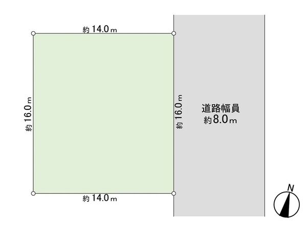 厚別東4条7丁目 土地 区画図 区画図