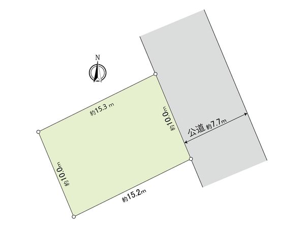 厚別中央3条1丁目 土地 区画図